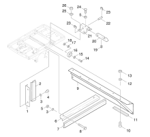 KÄRCHER Professional Ersatzteile Kehrmaschinen KMR 1200 B  Kehrbehaelter Einbau 1.891-104.0