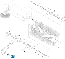 KÄRCHER Professional Ersatzteile Kehrmaschinen KMR 1050 S -B  Kehrwalze 1.047-804.0