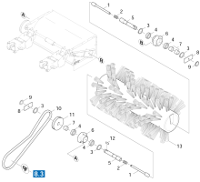 KÄRCHER Professional Ersatzteile Kehrmaschinen KMR 1050 XL-B  Kehrwalze 1.047-904.0