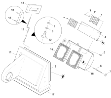 KÄRCHER Professional Ersatzteile Kehrmaschinen KSM 950 BAT 0 Filterkasten