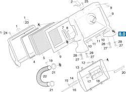 KÄRCHER Professional Ersatzteile Kehrmaschinen KMR TRAC  Filterkasten 1.039-144.0
