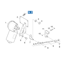 KÄRCHER Professional Ersatzteile Kehrmaschinen KMR 1200 B  Filterruettler Antrieb 1.891-104.0