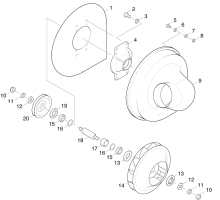 KÄRCHER Professional Ersatzteile Kehrmaschinen KMR 1200 BAT Luefter 1.891-101.0