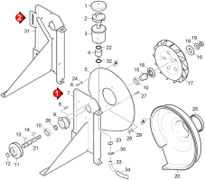 KÄRCHER Professional Ersatzteile Kehrmaschinen KM 100/100 R P  Geblaese 1.280-104.0