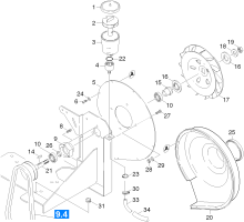 KÄRCHER Professional Ersatzteile Kehrmaschinen KM 100/100 R D  Geblaese 1.280-114.0