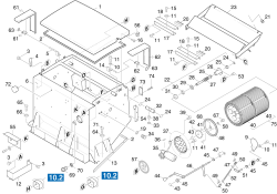 KÄRCHER Professional Ersatzteile Kehrmaschinen KMR 1550 D-KAT-1SB  Filterkasten 1.948-314.0