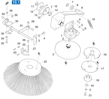 KÄRCHER Professional Ersatzteile Kehrmaschinen KMR 1200 B  Seitenbesen links 1.891-104.0