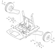 KÄRCHER Professional Ersatzteile Kehrmaschinen KMR 1250 BAT Antrieb Raeder 1.091-101.0