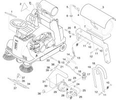 KÄRCHER Professional Ersatzteile Kehrmaschinen KMR 1250 B -2 SB  Gas 1.091-124.0