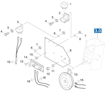 KÄRCHER Professional Ersatzteile Kehrmaschinen KMR 1200 B  Anlage elektrisch 1.891-104.0