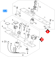 KÄRCHER Professional Ersatzteile Kehrmaschinen KMR 1200 B  Instrumententafel 1.891-104.0