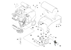 KÄRCHER Professional Ersatzteile Kehrmaschinen KMR 1550 B  Gas 1.948-204.0