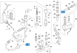 KÄRCHER Professional Ersatzteile Hochdruckreiniger Kaltwasser HD 616 ST-H   EU-I 1.211-205.0 Saugseite