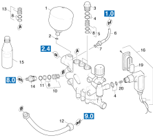 KÄRCHER Professional Ersatzteile Hochdruckreiniger Heisswasser HDS 9/16 ST-GAS EU 1.251-101.0 Saugseite