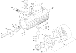 KÄRCHER Professional Ersatzteile Hochdruckreiniger Kaltwasser HD 616 ST-H   EU-I 1.211-205.0 Motor