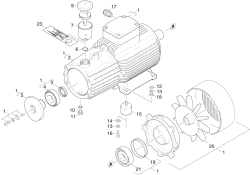 KÄRCHER Professional Ersatzteile Hochdruckreiniger Kaltwasser HD 916 ST-H  EU-II 1.042-206.0 Motor