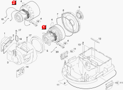 KÄRCHER Professional Ersatzteile Sauger NT 561 ECO CRAFT BOELS 1.145-151.0 Saugturbine Oberteil