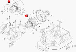 KÄRCHER Professional Ersatzteile Sauger NT 561 ECO TE   EU 1.145-201.0 Turbine und Gehaeuse