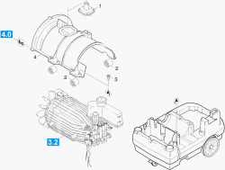 KÄRCHER Professional Ersatzteile Hochdruckreiniger Heisswasser HDS 558 C ECO   EU 1.170-601.0 Halterung Motor