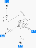 KÄRCHER Professional Ersatzteile Hochdruckreiniger Heisswasser HDS 558 C ECO   EU 1.170-601.0 Leitung Brennstoff