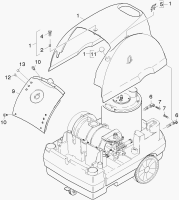 KÄRCHER Professional Ersatzteile Hochdruckreiniger Heisswasser HDS 550C ECO 1.272-604.0 Gehaeuse Einzelteile