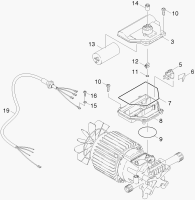 KÄRCHER Professional Ersatzteile Hochdruckreiniger Heisswasser HDS 550C ECO 1.272-604.0 Schaltkasten Motor