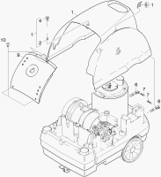 KÄRCHER Professional Ersatzteile Hochdruckreiniger Heisswasser HDS 551 C ECO   EU 1.169-601.0 Haube