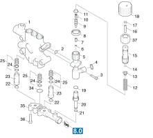 KÄRCHER Professional Ersatzteile Hochdruckreiniger Heisswasser HDS 12/14 -4 ST GAS  EU-I 1.251-110.0 Druckseite