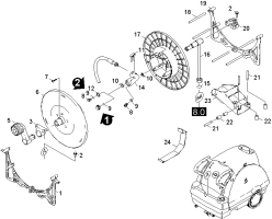 KÄRCHER Professional Ersatzteile Hochdruckreiniger Heisswasser HDS 558 C ECO   EU 1.170-601.0 Schlauchtrommel