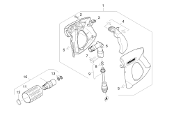 KÄRCHER Professional Ersatzteile Hochdruckreiniger Heisswasser HDS 558 C ECO   EU 1.170-601.0 Handspritzpistole