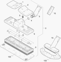 KÄRCHER Professional Ersatzteile Dampfer DE 4002 1.092-680.0 Buersten