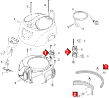 KÄRCHER Professional Ersatzteile Sauger T 7/1           EU 1.527-100.0 Gehaeuse