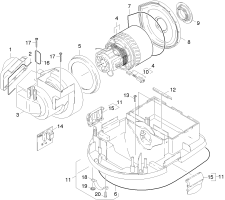 KÄRCHER Professional Ersatzteile Sauger JET STREAM M  EU 1.379-481.0 Turbine und Gehaeuse