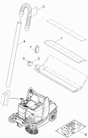 KÄRCHER Professional Ersatzteile Kehrmaschinen KM 120/150 R G  ABS Saugschlauch 1.511-106.0