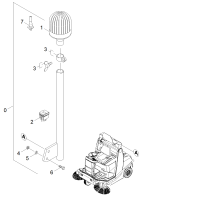 KÄRCHER Professional Ersatzteile Kehrmaschinen KM 120/150 R G  ABS Rundumkennleuchte 1.511-106.0