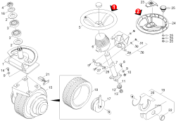 KÄRCHER Professional Ersatzteile Kehrmaschinen KM 120/150 R Bp Pack Lenkung 1.511-105.0