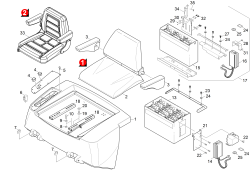 KÄRCHER Professional Ersatzteile Kehrmaschinen KM 120/150 R Bp Pack Sitz 1.511-105.0