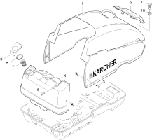 KÄRCHER Professional Ersatzteile Hochdruckreiniger Heisswasser HDS 4.5/22 -4M Ea 1.027-354.0 Haube