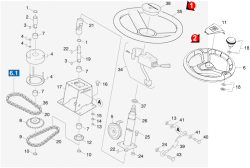 KÄRCHER Professional Ersatzteile Kehrmaschinen KMR 1550 B  Lenkung 1.948-204.0