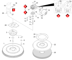 KÄRCHER Professional Ersatzteile Bodenreiniger BR 40/25 C Bp Pack  EU 1.515-301.0 Buerstenkopf BD Bp