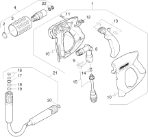 KÄRCHER Professional Ersatzteile Hochdruckreiniger Kaltwasser HD 1000 SI  EU 1.924-111.0 Handspritzpistole