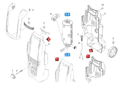 KÄRCHER Ersatzteile Hochdruckreiniger KB 2020 B 1.672-431.0-A Gehaeuse