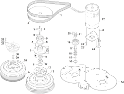 KÄRCHER Professional Ersatzteile Bodenreiniger BR 55/60 W BP Pack DOSE 1.384-122.0 Antrieb
