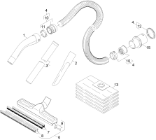 KÄRCHER Professional Ersatzteile Sauger RECOVER 7 1.428-513.0 Zubehoer