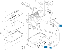 KÄRCHER Professional Ersatzteile Hochdruckreiniger Kaltwasser HD 2/150 1.331-105.0 Elektronik