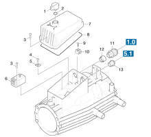 KÄRCHER Professional Ersatzteile Hochdruckreiniger Kaltwasser HD 2/150 1.331-105.0 E-Geraeteschrank Motor