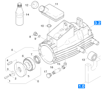 KÄRCHER Professional Ersatzteile Hochdruckreiniger Kaltwasser HD 2/150 1.331-105.0 Antrieb