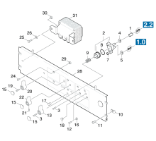 KÄRCHER Professional Ersatzteile Hochdruckreiniger Heisswasser HDS 12/14 ST ECOEU-II 1.699-916.0 Instrumententafel
