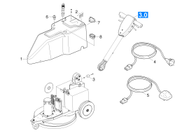 KÄRCHER Professional Ersatzteile Bodenreiniger BDP 43/1500 C Bp Pack 1.291-209.0 Gehaeuse