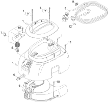 KÄRCHER Professional Ersatzteile Sauger T 9/1 Bp EU 1.528-100.0 Gehaeuse